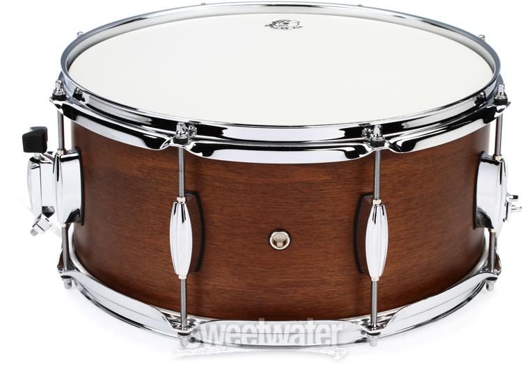 Pork Pie 4x14jpsn 14x4 Usa Custom Mahogany Snare Drum