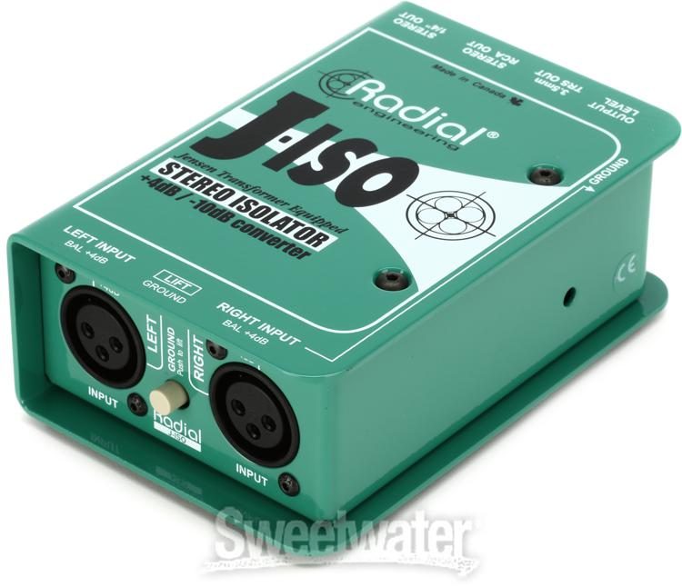 Radial J-Iso Stereo +4dB to -10dB converter