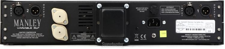 Manley Variable Mu Stereo Compressor Limiter with Mid/Side Manley Variable Mu Stereo Compressor Limiter with Mid/Side