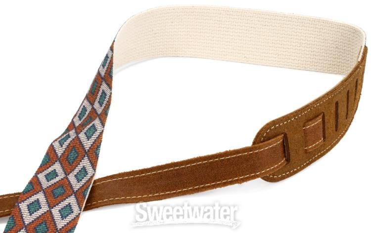 SW-34 Southwest Cotton Guitar Strap - Brown - Sweetwater