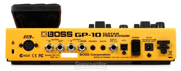 Boss GP-10 Guitar Processor without GK-3 Pickup | Sweetwater