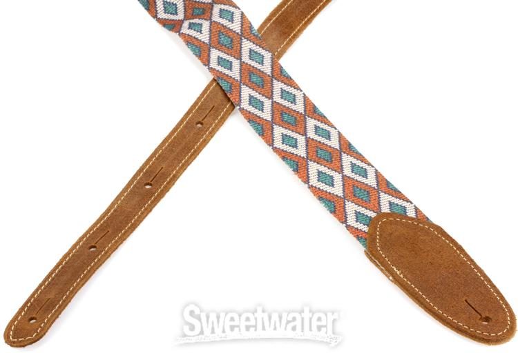 SW-34 Southwest Cotton Guitar Strap - Brown - Sweetwater