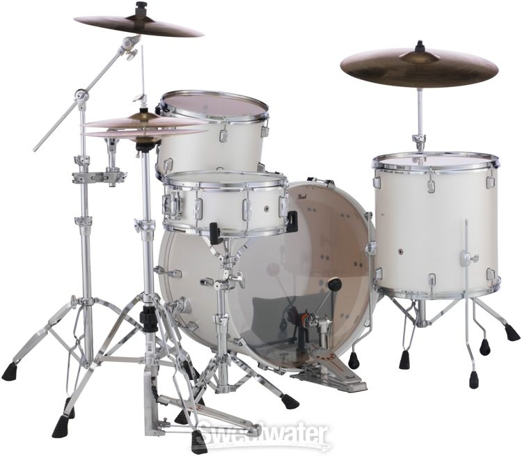 Pearl Decade Maple DMP943XP/C 3-piece Shell Pack - White Satin