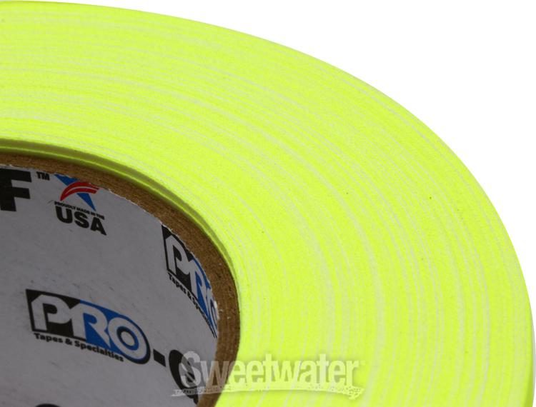 Gaffer Tape, 2 Inch x 30 Yards - Fluorescent Yellow