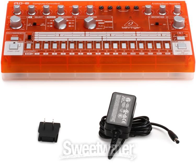 Behringer RD-6-TG Analog Drum Machine - Orange Translucent