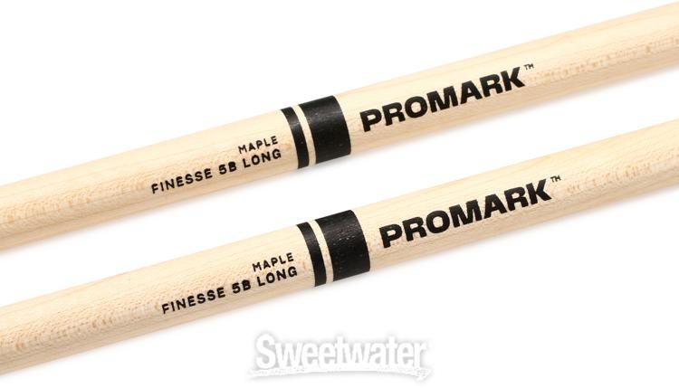 Promark Finesse Maple Drumsticks - 5B Long