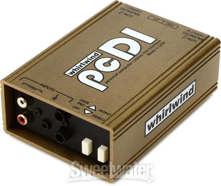 Whirlwind pcDI 2-channel Passive A/V Direct Box