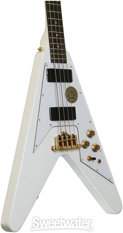 Epiphone Korina Flying V Bass LTD - Alpine White