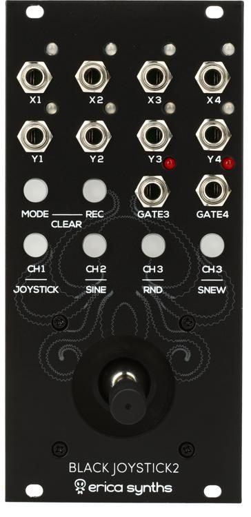 Erica Synths Black Joystick 2 8 Channel CV Joystick Eurorack Module