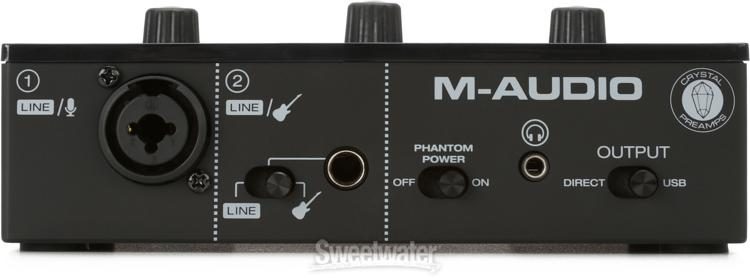 M-Audio M-Track Solo – USB Audio Interface for Recording, Streaming and  Podcasting with XLR, Line and DI Inputs, Plus a Software Suite Included