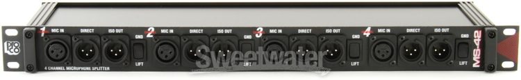 Pro Co MS-42A 4-channel Microphone Splitter | Sweetwater