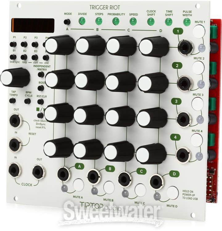 Tiptop Audio Trigger Riot Eurorack Sequencer Module - White