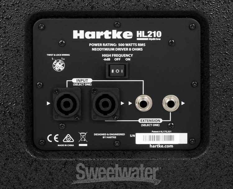 Hartke HyDrive HL 500W 2 x 10-inch Bass Cabinet Reviews | Sweetwater
