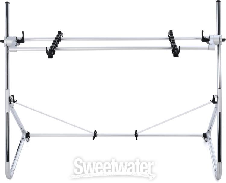 Sequenz Standard-M-SV Medium Keyboard Stand - Silver | Sweetwater