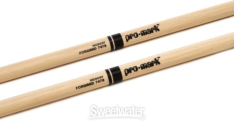 Wood　Tip　Promark　Classic　Sweetwater　Hickory　Forward　Drumsticks　747B