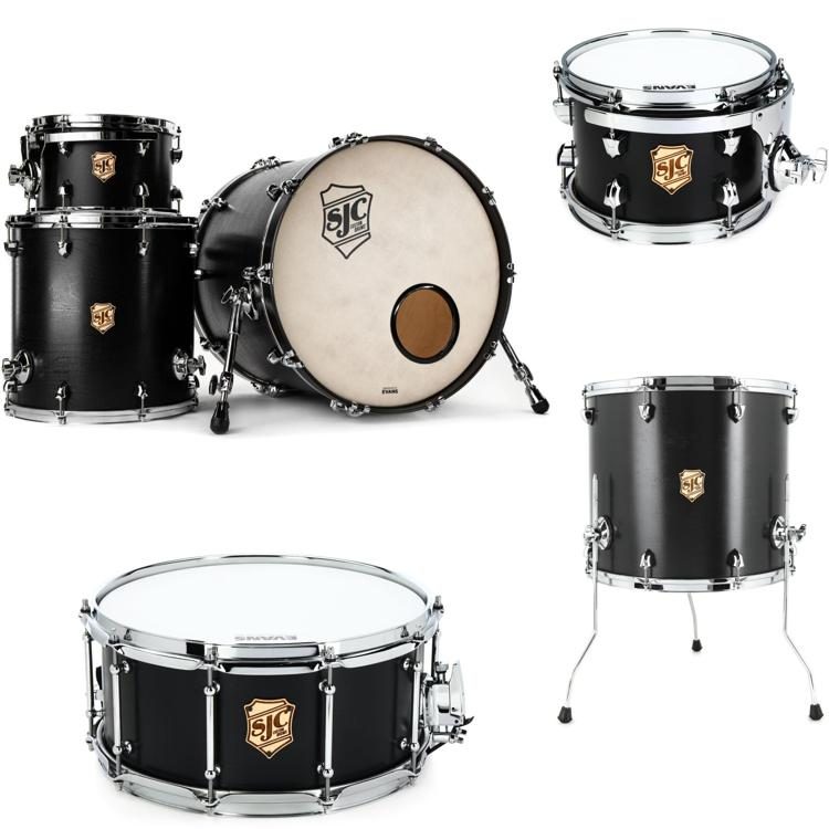 Tour Series 6-piece Shell Pack - Matte Black | Sweetwater