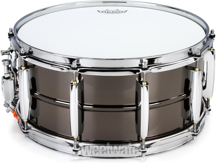 Pearl Sensitone Heritage Brass Alloy Snare Drum - 6.5 x 14-inch - Black  Nickel