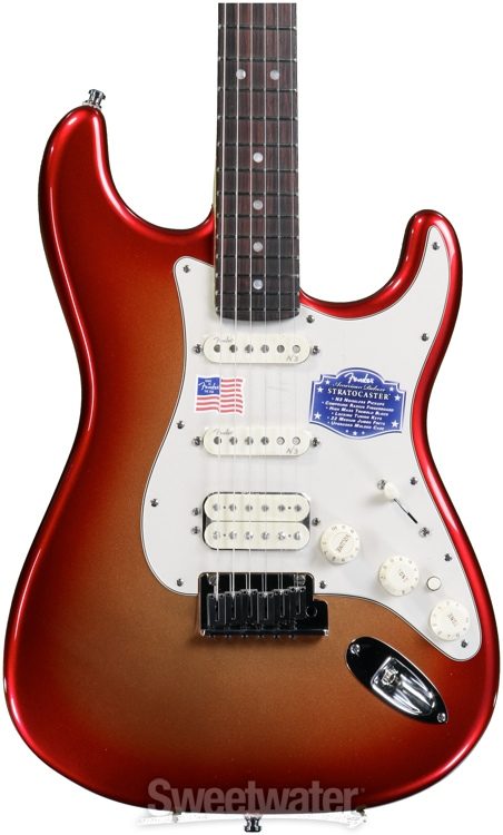 Fender American Deluxe Strat HSS - Sunset Metallic | Sweetwater