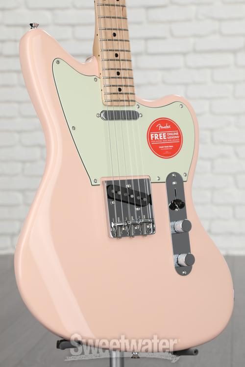 Squier Paranormal Offset Telecaster - Shell Pink with Mint Pickguard