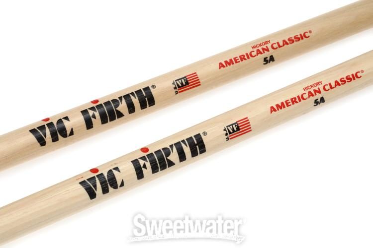 Vic　Classic　Wood　Firth　5A　Tip　American　Drumsticks　Sweetwater