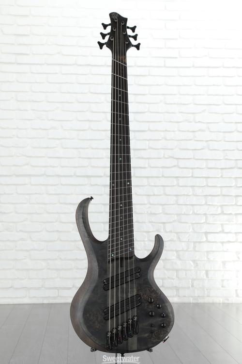 Ibanez BTB806MS 6-string Bass Guitar - Transparent Gray Flat