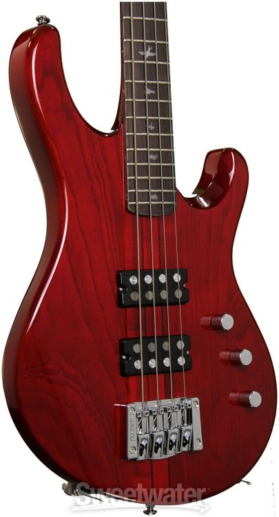 PRS SE Kingfisher Bass - Scarlet Red | Sweetwater