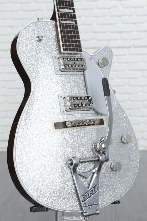 Gretsch G6129T-89VS Vintage Select '89 Sparkle Jet Electric Guitar Silver  Sparkle Sweetwater