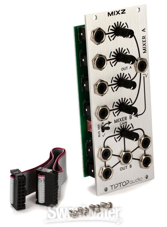 Tiptop Audio MIXZ Eurorack Dual Mixer Module with Tiptop Bus Mix