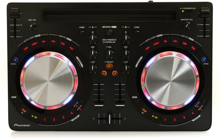 Pioneer DJ DDJ-WeGO3 Compact DJ Controller with iOS support