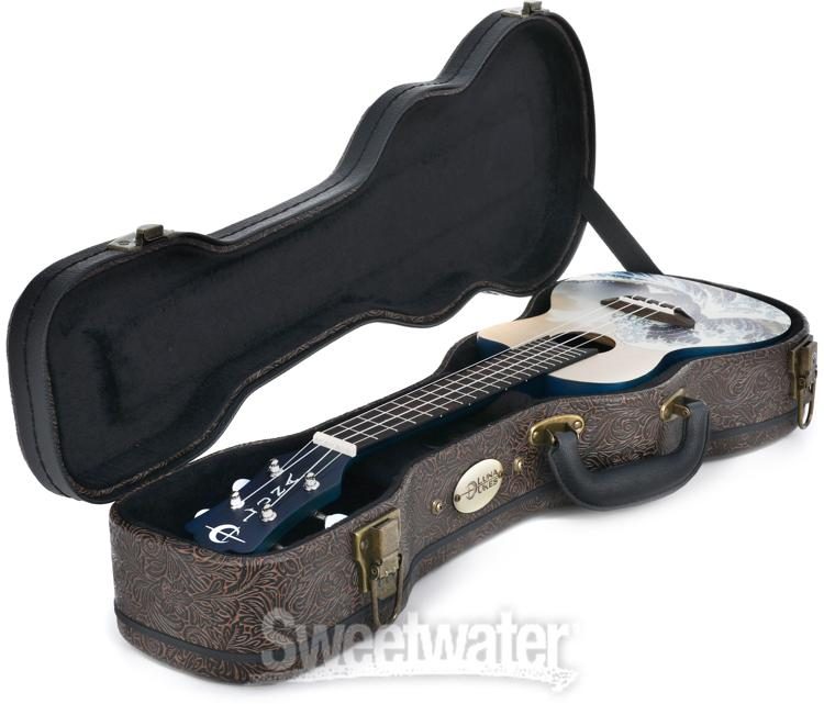 Luna Tooled Leather Hard Case Concert | Sweetwater