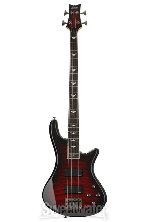 Schecter Stiletto Extreme 4 Bass Guitar - Black Cherry