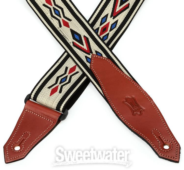 Replacement Guitar Style Strap in Jute Fabric With Leather 