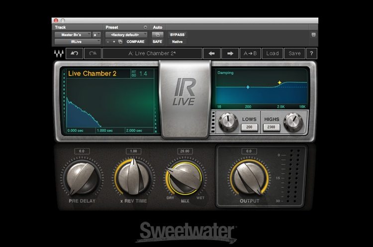 IR-Live Convolution Reverb Plug-in - Sweetwater