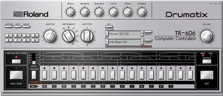 TR-606 Software Rhythm Composer | Sweetwater