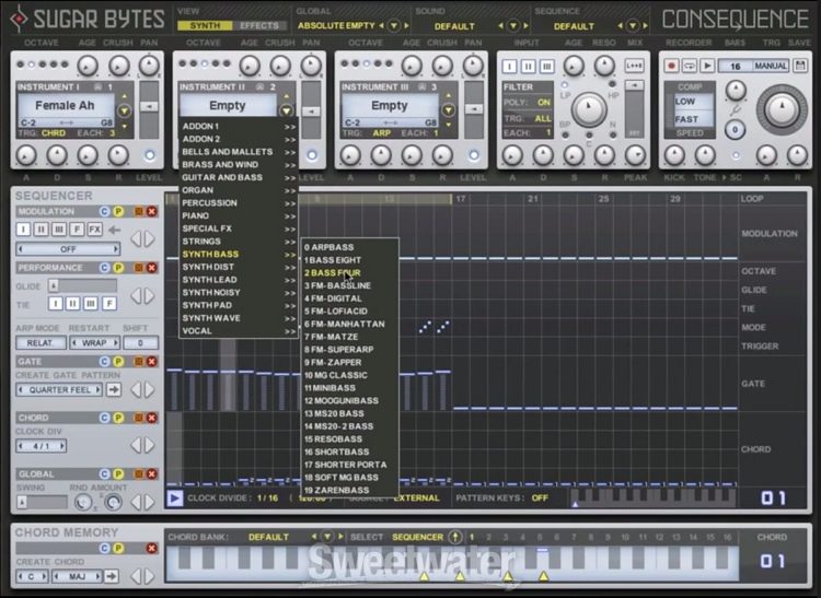 Sugar Bytes Consequence Chord Sequencing Synthesizer Software