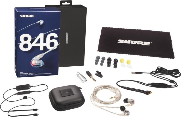 Shure SE846 Sound Isolating Earphones - Clear | Sweetwater