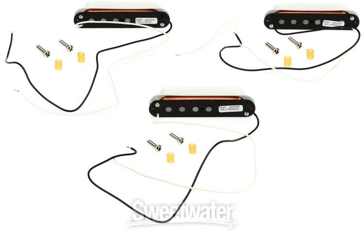 Seymour Duncan SSL-5 Custom Staggered Pole Strat Single Coil 3-piece Pickup  Set - White