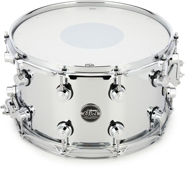 Performance Series Steel Snare - 8 x 14 inch - Polished | Sweetwater