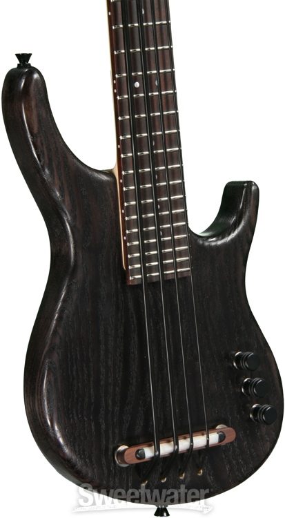 Kala Solid Body U-Bass - 4-String, Fretted, Satin Black | Sweetwater