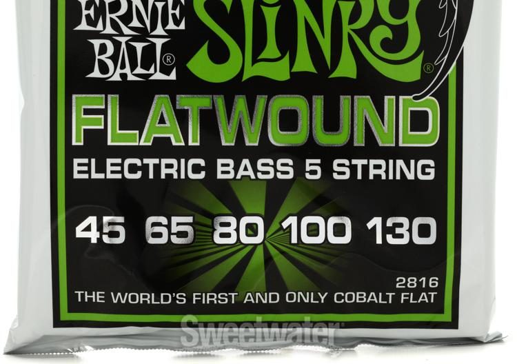Jeu de Cordes pour Basse Electrique Ernie Ball 2816 Regular slinky 5 cordes  45-65-80-100-130