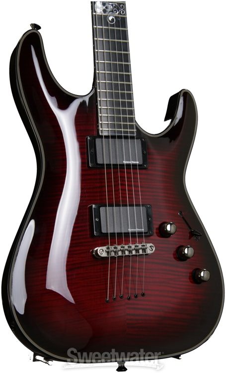 Schecter Blackjack SLS C-1 - Crimson Burst, Active