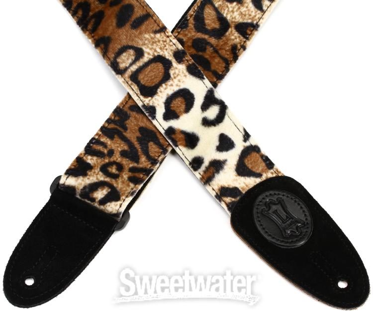 Abstract Faux Fur Guitar Strap - 2 wide
