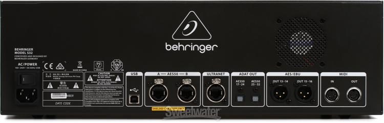 Behringer S32 32-input / 16-output Digital Stage Box | Sweetwater