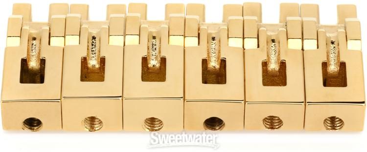 Floyd Rose FROBSSGP Original Bridge Saddles - Gold (Set of 6)