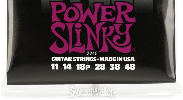 Ernie Ball 2245 Power Slinky Stainless Steel Wound Electric Guitar