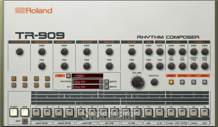 TR-909 Drum Machine Software | Sweetwater