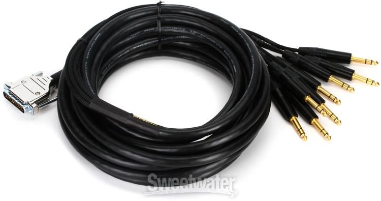 Mogami Gold DB25-TRS 8-channel Analog Interface Cable - 25 foot