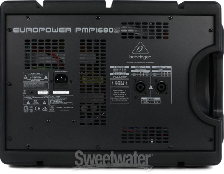 Behringer Europower PMP1680S 10-channel 1600W Powered Mixer