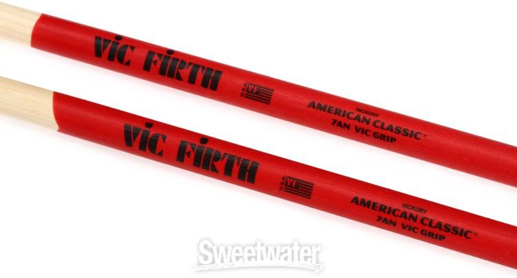 Vic Firth American Classic Drumsticks With Vic Grip - 7A - Nylon Tip