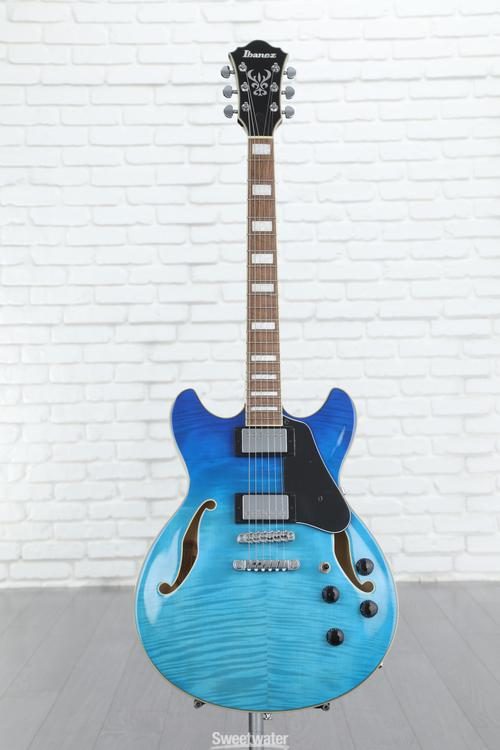 大注目 Ibanez AS73FM Azure Blue Gradation セミアコ エレキギター